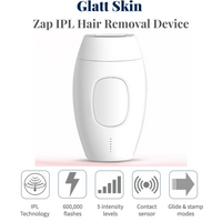 Glatt Skin Zap IPL laser permanent hair removal device no pain no packages